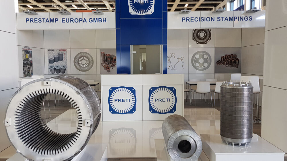 Messestand Ulrich Rieck & Söhne, Messe Coil Winding, Isingermerz, Messedesign