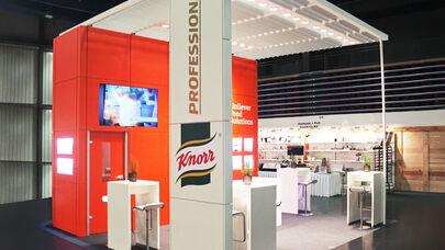 Messestand Unilever Food Solutions, Messe Anuga, Messebau Isingermerz, Messeauftritt, Internorga, Intergastra