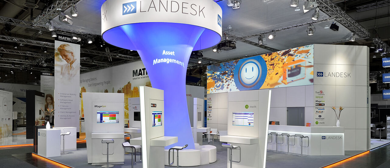 Messedesign auf der Cebit in Hannover