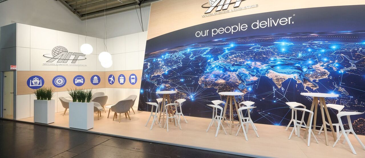 Messestand auf der Transport Logistic in München von Isinger und Merz