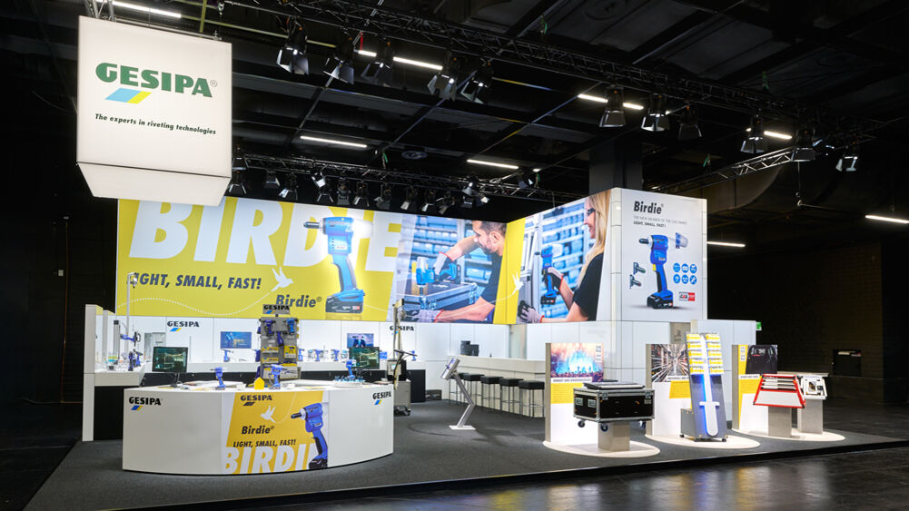 Messestand Gesipa, Eisenwarenmesse Köln, Isingermerz, Messebau