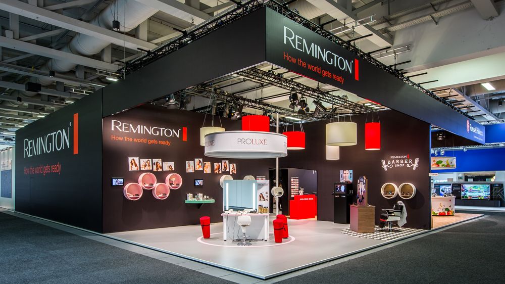 Messestand, Remington, Russell Hobbs, Messe IFA, Messebau ISINGERMERZ