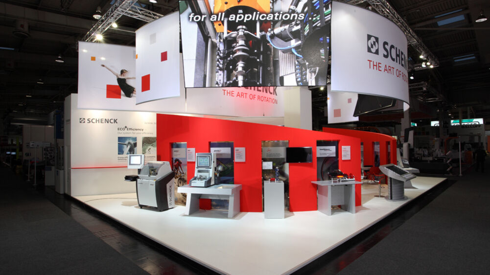 Messestand Schenck Rotec, Messe EMO Hannover, Messebau ISINGERMERZ