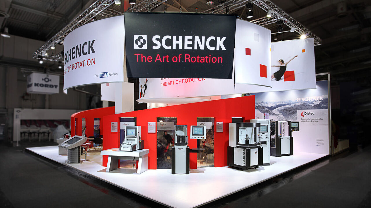 Messestand Schenck Rotec, Messe EMO Hannover, Messebau ISINGERMERZ