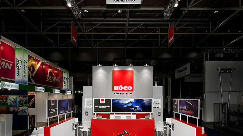 Messestand Köster, Messe Euroblech, Messebau